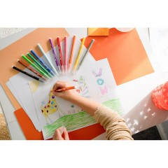 Фломастеры BIC "Kid Couleur", 12 цветов, суперсмываемые, вентилируемый колпачок, европодвес, 9202932 Фломастеры BIC "Kid Couleur", 12 цветов, суперсмываемые, вентилируемый колпачок, европодвес, 9202932 - фото 12
