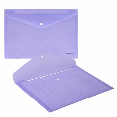 Папка-конверт с кнопкой ERICH KRAUSE "Diagonal Pastel", А4, до 120 л., непрозрачная, ассорти, 0,18 мм, 50322 Папка-конверт с кнопкой ERICH KRAUSE "Diagonal Pastel", А4, до 120 л., непрозрачная, ассорти, 0,18 мм, 50322 - фото 6