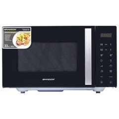 Микроволновая печь без поворотного стола BRASSON (БРАССОН) MW2390D-11GP, ГРИЛЬ, 9 ПРОГРАММ, 23л, 900Вт, сенсорное управление, черная, 454981 - фото 2