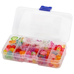 Набор для создания бижутерии и украшений BEADS SET, 200 элементов, 10 видов, прозрачные, BRAUBERG KIDS, 664694 Набор для создания бижутерии и украшений BEADS SET, 200 элементов, 10 видов, прозрачные, BRAUBERG KIDS, 664694 - фото 3