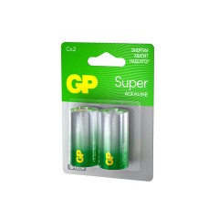 Батарейка GP Super C/LR14/14A 14A-2CR2/24AA21-2CRSBC2 алкалин. бл/2шт Батарейка GP Super C/LR14/14A 14A-2CR2/24AA21-2CRSBC2 алкалин. бл/2шт - фото 3