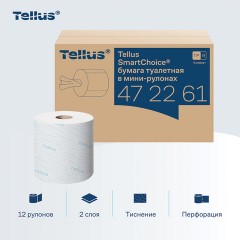 Бумага туалетная 130 м, Tellus/TORK (Система T9) SmartOne, ADVANCED, КОМПЛЕКТ 12 рулонов, 2-слойная, белая, 472261 - фото 9
