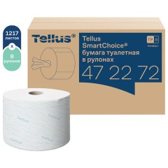 Бумага туалетная 207 м, Tellus/TORK (Система T8) SmartOne, ADVANCED, КОМПЛЕКТ 8 рулонов, 2-слойная, 472272 - фото 4