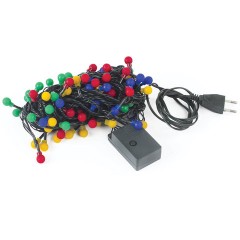 Электрогирлянда-нить комнатная "Шарики" 10 м, 100 LED, мультицветная 220 V, контроллер, ЗОЛОТАЯ СКАЗКА, 591102 - фото 3