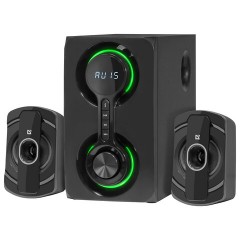 Колонки компьютерные DEFENDER Eclipse, 2.1, 40 Вт, Bluetooth, FM, USB, SD, AUX, черные, 65593