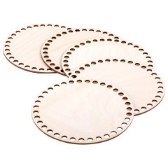 Донышки деревянные для вязания круглые, 5 шт., диаметр 15 см, BRAUBERG HOBBY, 665315 - фото 4