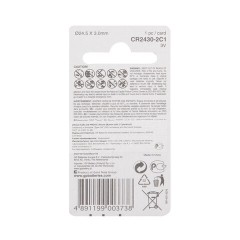Батарейка GP Lithium CR2430 бл/1шт, CR2430-2C1 - фото 8