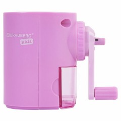 Точилка механическая BRAUBERG KIDS, для простых и цветных карандашей, корпус лавандовый, крепление к столу, 272004 Точилка механическая BRAUBERG KIDS, для простых и цветных карандашей, корпус лавандовый, крепление к столу, 272004 - фото 3