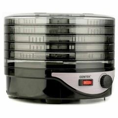 Сушилка для овощей CENTEK CT-1658, объём 4 л, 270 Вт, 5 поддонов, механическое управление, черная - фото 2