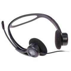 Наушники с микрофоном (гарнитура) LOGITECH PC 960, проводная, компьютерная, 2,4 м, стерео, USB, черная, 981-000100 Наушники с микрофоном (гарнитура) LOGITECH PC 960, проводная, компьютерная, 2,4 м, стерео, USB, черная, 981-000100 - фото 3