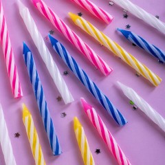 Набор свечей для торта 24 шт., 6 см, 24 держателя, ЗОЛОТАЯ СКАЗКА, в блистере, 591445 - фото 8