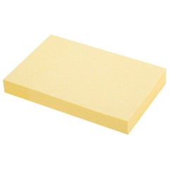 Блок самоклеящийся (стикеры) STAFF STANDARD, ПАСТЕЛЬНЫЙ 76х51 мм, желтый, 100 листов, 116581 - фото 2