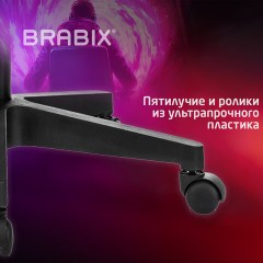 Кресло компьютерное BRABIX "Shooter GM-123", 2 подушки, ткань, розовое/серое, 533213 - фото 16