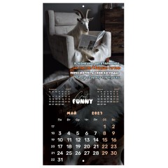 Календарь настенный перекидной 2027 г., BRAUBERG, 12 листов, 28,5х57 см, "Goat calendar", 118417 - фото 10