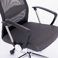 Кресло офисное BRABIX "Flight R EX-541", хром, ткань TW, сетка, черное/серое, 532518 Кресло офисное BRABIX "Flight R EX-541", хром, ткань TW, сетка, черное/серое, 532518 - фото 7