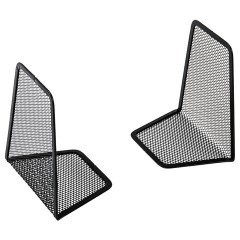 Держатель (ограничитель) подставка для книг BRAUBERG "Germanium Mesh", КОМПЛЕКТ 2 штуки, металл, 237977 - фото 5