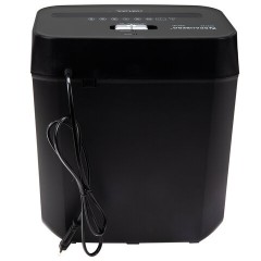 Уничтожитель (шредер) BRAUBERG OF-812X, карты, скобы, 4 уровень секретности, 4х35 мм, 8 листов, 12 литров, 533141 - фото 6