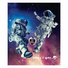 Тетрадь А5, 96 л., BRAUBERG, скоба, клетка, обложка картон, КОСМОС, 403059 - фото 6