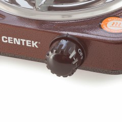 Настольная электрическая плита CENTEK CT-1508, 1000 Вт, 1 конфорка, 5 режимов нагрева, коричневая, CT-1508 Siberia Настольная электрическая плита CENTEK CT-1508, 1000 Вт, 1 конфорка, 5 режимов нагрева, коричневая, CT-1508 Siberia - фото 2