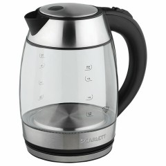 Чайник SCARLETT SC-EK27G94, 1,7 л, 2200 Вт, закрытый нагревательный элемент, стекло, черный Чайник SCARLETT SC-EK27G94, 1,7 л, 2200 Вт, закрытый нагревательный элемент, стекло, черный - фото 4