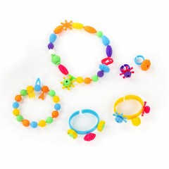 Конструктор POP-BEADS для творчества, игр и создания украшений, 150 бусин, основы для браслетов, колец, BRAUBERG KIDS, 664697 Конструктор POP-BEADS для творчества, игр и создания украшений, 150 бусин, основы для браслетов, колец, BRAUBERG KIDS, 664697 - фото 4