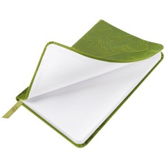 Еженедельник датированный 2026 МАЛЫЙ ФОРМАТ 95х155 мм, А6, BRAUBERG "Foliage", под кожу, зеленый, 117198 - фото 3