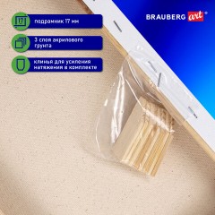 Холст на подрамнике BRAUBERG ART CLASSIC, 50х60 см, 420 г/м2, 45% хлопок 55% лен, среднее зерно, 191659 Холст на подрамнике BRAUBERG ART CLASSIC, 50х60 см, 420 г/м2, 45% хлопок 55% лен, среднее зерно, 191659 - фото 10