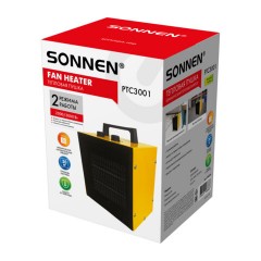 Тепловая пушка электрическая SONNEN PTC3001, 3000 Вт, керамический нагревательный элемент, 2 режима, 456206 - фото 8