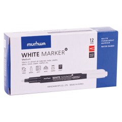 Маркер перманентный БЕЛЫЙ, круглый наконечник 2-4 мм, MUNHWA, WPMM-05 Маркер перманентный БЕЛЫЙ, круглый наконечник 2-4 мм, MUNHWA, WPMM-05 - фото 4