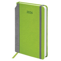 Ежедневник датированный 2026 А5 138x213 мм, BRAUBERG "Mosaic", под кожу, карман для ручки, зеленый, 117111 - фото 2