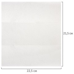 Полотенца бумажные (1 пачка 190 листов) LAIMA (H2) PREMIUM UNIT PACK, белые, 22,5х21,5 см, Z-сложение, 126559 - фото 5