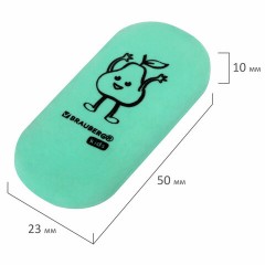 Ластики BRAUBERG KIDS "Fruits", НАБОР 6 штук, 50х23х10 мм, овальные, ассорти, 272669 Ластики BRAUBERG KIDS "Fruits", НАБОР 6 штук, 50х23х10 мм, овальные, ассорти, 272669 - фото 8