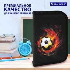 Пенал BRAUBERG с наполнением, 1 отделение, 1 откидная планка, 24 предмета, 21х14 см, "Fireball", 270723 Пенал BRAUBERG с наполнением, 1 отделение, 1 откидная планка, 24 предмета, 21х14 см, "Fireball", 270723 - фото 15