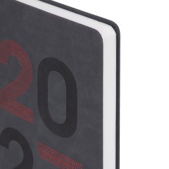 Ежедневник датированный 2027, А5, 138х213 мм, BRAUBERG "Scripted", под кожу, вышивка, серо-голубой, 118024 - фото 4