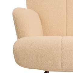 Кресло-качалка BRABIX "Rock LC-310", фактурная ткань букле (экомех), кремовое, 533150 - фото 7