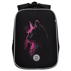 Ранец GRIZZLY анатомическая спинка, 2 отделения, для девочек, "SPARKLING CAT", 37х26х16 см, RAw-594-4/1 - фото 2