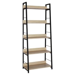Стеллаж на металлокаркасе BRABIX "LOFT SH-003", 600х350х1500 мм, 5 полок, цвет дуб натуральный, 641236 - фото 2