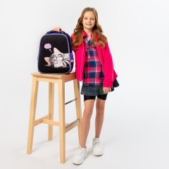 Ранец BRAUBERG FIT, 2 отделения, Sleeping kitten, велюровая панель, 38х27х14 см, 273107 Ранец BRAUBERG FIT, 2 отделения, Sleeping kitten, велюровая панель, 38х27х14 см, 273107 - фото 8