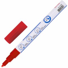 Маркер-краска лаковый EXTRA (paint marker) 2 мм, КРАСНЫЙ, УСИЛЕННАЯ НИТРО-ОСНОВА, BRAUBERG, 151969 - фото 2