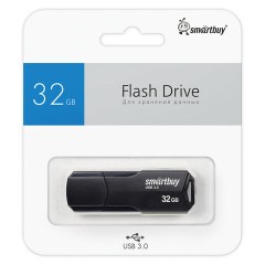 Флеш-диск 32GB SMARTBUY Clue USB 2.0, черный, SB32GBCLU-K - фото 6