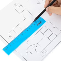 Линейка пластиковая 15 см, ПИФАГОР, неоновая, ассорти, 210826 - фото 9