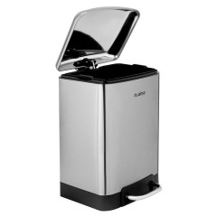 Ведро мусорное с педалью 6 л, крышка с доводчиком, стальное, БЕЗ ОТПЕЧАТКОВ, LAIMA ULTRA, 701567 - фото 2