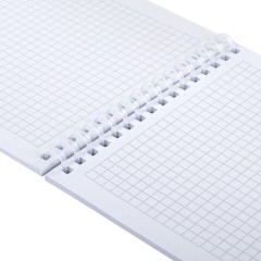 Блокнот А5, 80 л., силиконовый гребень, обложка пластик, клетка, BRAUBERG, серый, 117562 - фото 8