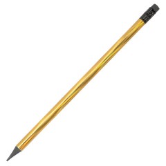 Набор карандашей чернографитных BRAUBERG "SILVER/GOLD", 12 штук, HB, с ластиком, корпус ассорти, 182033 - фото 5
