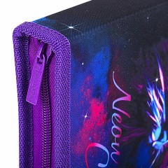 Пенал BRAUBERG с наполнением, 1 отделение, 1 откидная планка, 24 предмета, 21х14 см, "Neon cat", 271523 - фото 6