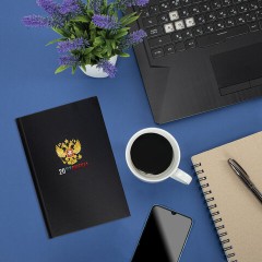 Ежедневник датированный 2027 145х215 мм, А5, STAFF, ламинированная обложка, "Символика РФ", 117792 - фото 5