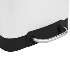 Ведро мусорное с педалью 12 л, крышка с доводчиком, белое матовое, металл, LAIMA ULTRA, 701566 - фото 6