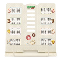 Подставка для книг и учебников BRAUBERG KIDS mini "Food" с таблицей умножения, регулируемый угол наклона, металлическая, 238974 - фото 4