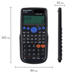 Калькулятор инженерный BRAUBERG SC-82ESP (165х84 мм), 252 функции, 10+2 разрядов, двойное питание, 271723 - фото 13