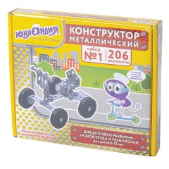Конструктор металлический ЮНЛАНДИЯ "Для уроков труда №1", развивающий, 206 элементов, 104679 Конструктор металлический ЮНЛАНДИЯ "Для уроков труда №1", развивающий, 206 элементов, 104679 - фото 12